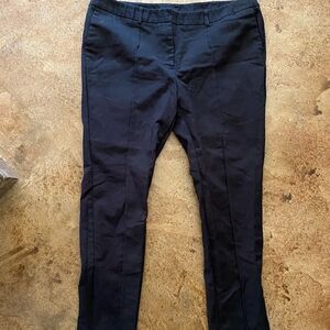 Worthington black skinny front seam ankle pants‎